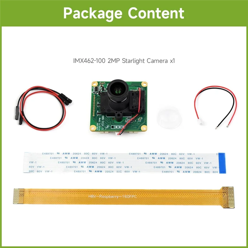 IMX462-100 2MP 카메라 모듈(저조도 환경용 IR-CUT 온보드 ISP 포함) 보안 및 감시에 이상적