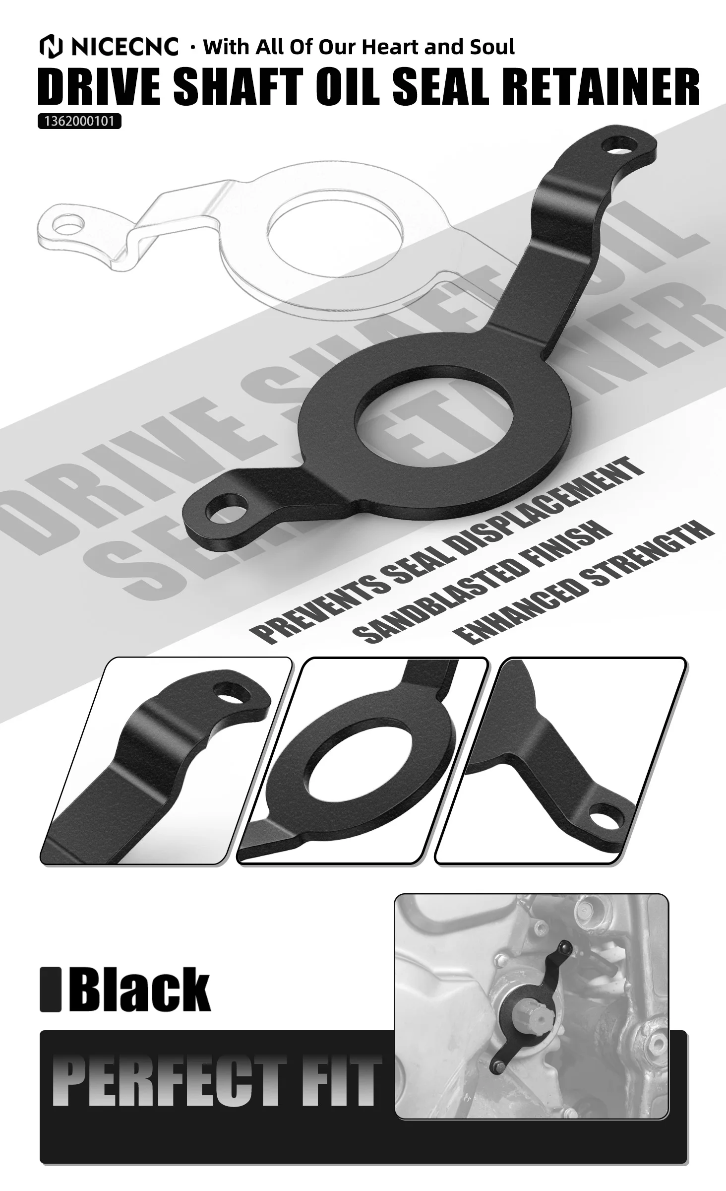Motorrad Antriebswelle Halter Antriebswelle Öl Dichtung Halter für Suzuki DR650S DR650SE DR650 S SE 1996-2022 2023 2024 2025 – Detail 1