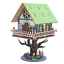 

3D Puzzle Problem-solving Ability Eco-friendly Wood Merry-Go-Round Jigsaw for Girls
