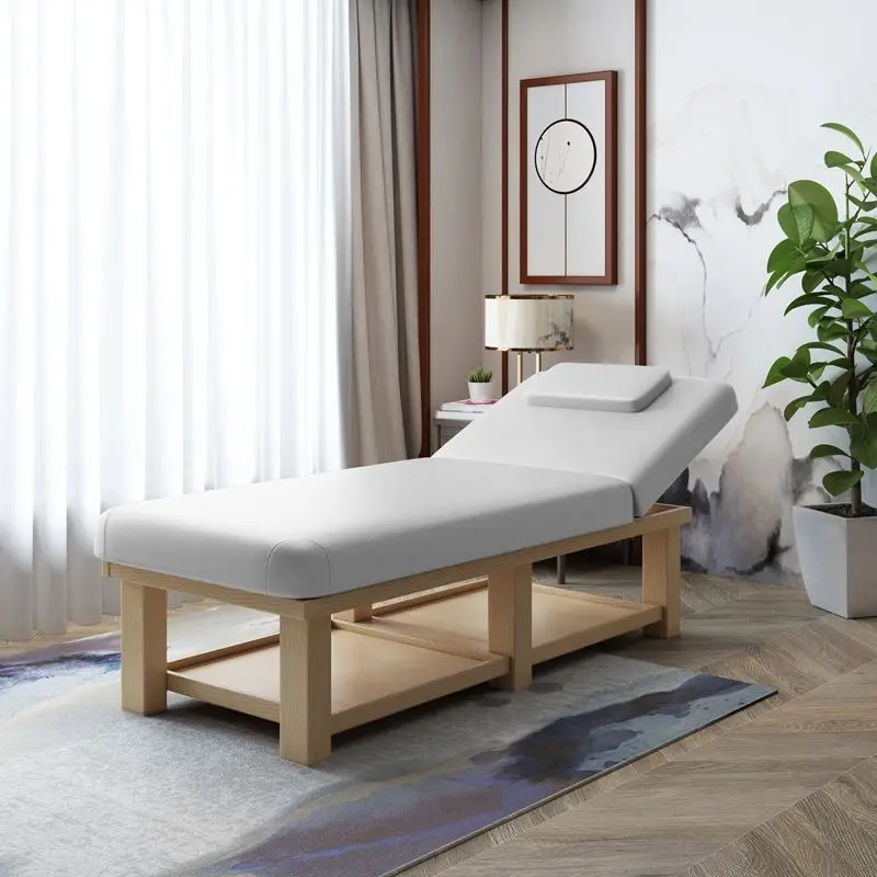 

Wooden Pedicure Massage Bed Lash Lounger Tattoo Multifunctional Cosmetic Beauty Bed Professional Camilla Salon Furniture XR50AM