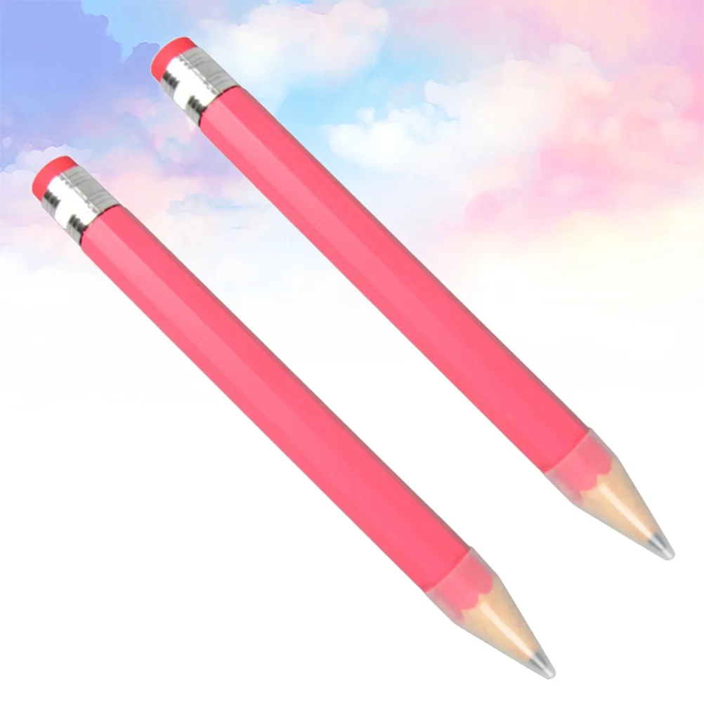 

Toyvian Big Pencils Pink Blue Red Green Orange Giant Wooden Pencil Large Drawing Writing Painting Mark Pencils Pink