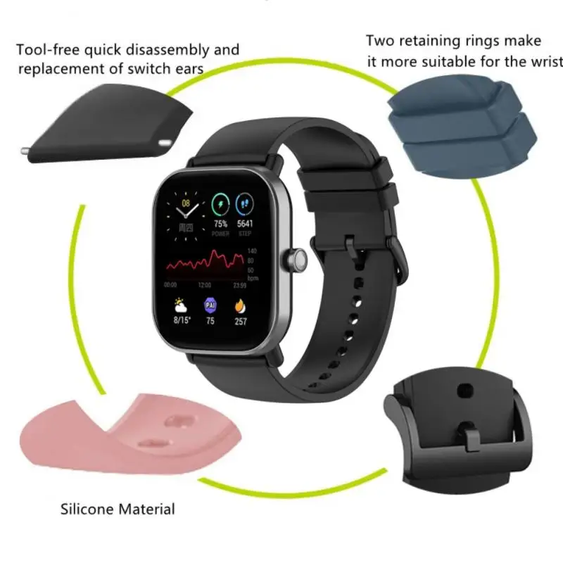 Amazfit GTS 2 ̴ ü Ǹ ð Ʈ, Ʈ   Ʈ, Amazfit Bip ð , 20mm