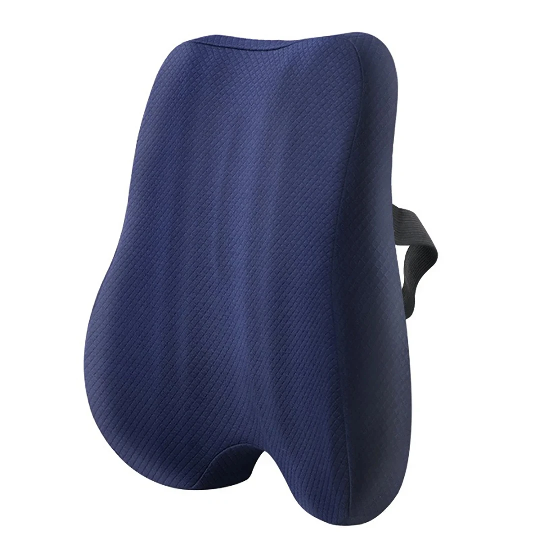 Memory Foam Waist Back Support Pillow Seat Cushion Set Orthopedic Ergonomic Coccyx Relief Hip Lumbar Pad for Office Chair Car 4