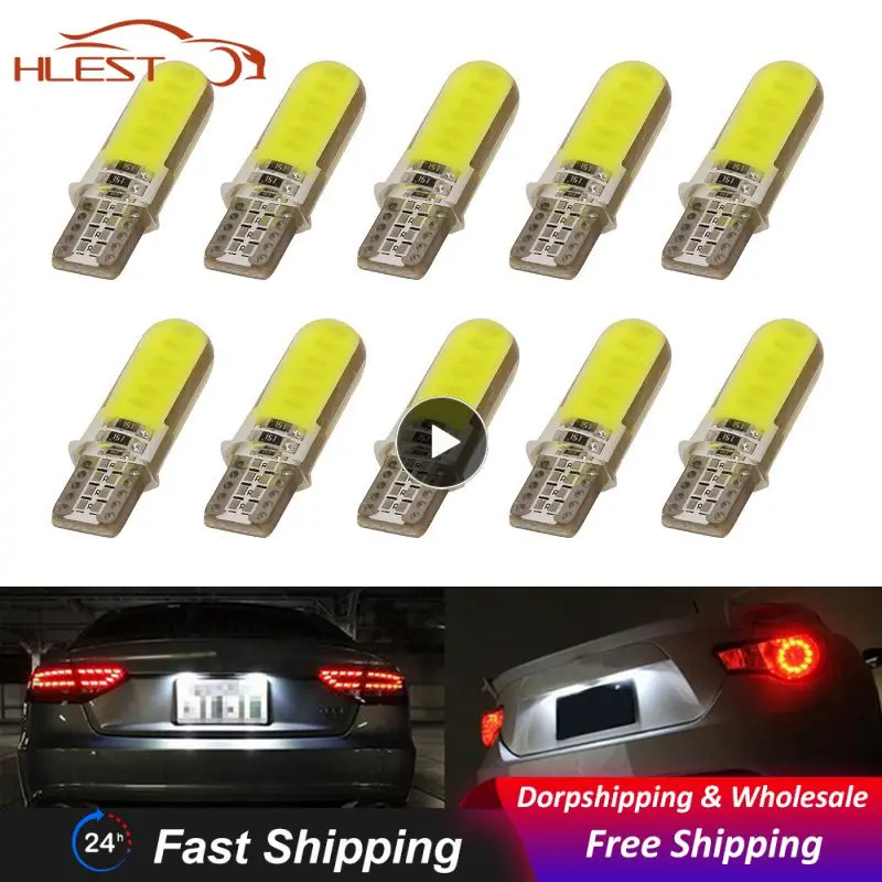 

T10 W5W светодиодный 12SMD Автомобильный интерьер светильник COB Клин для лампы парковочный купол светильник белая сигнальная лампа Автомобильные фары Acces