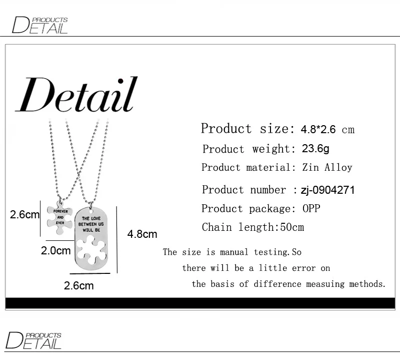 Elegant puzzle heart necklace set with delicate chains