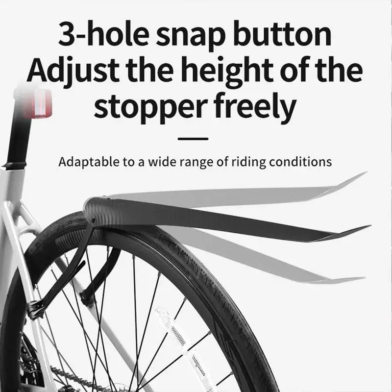 Bicycle Fenders Reusable MTB Mudguard Adjustable Height for Road Mountain Bike Tire Mud Guards bicycle fender