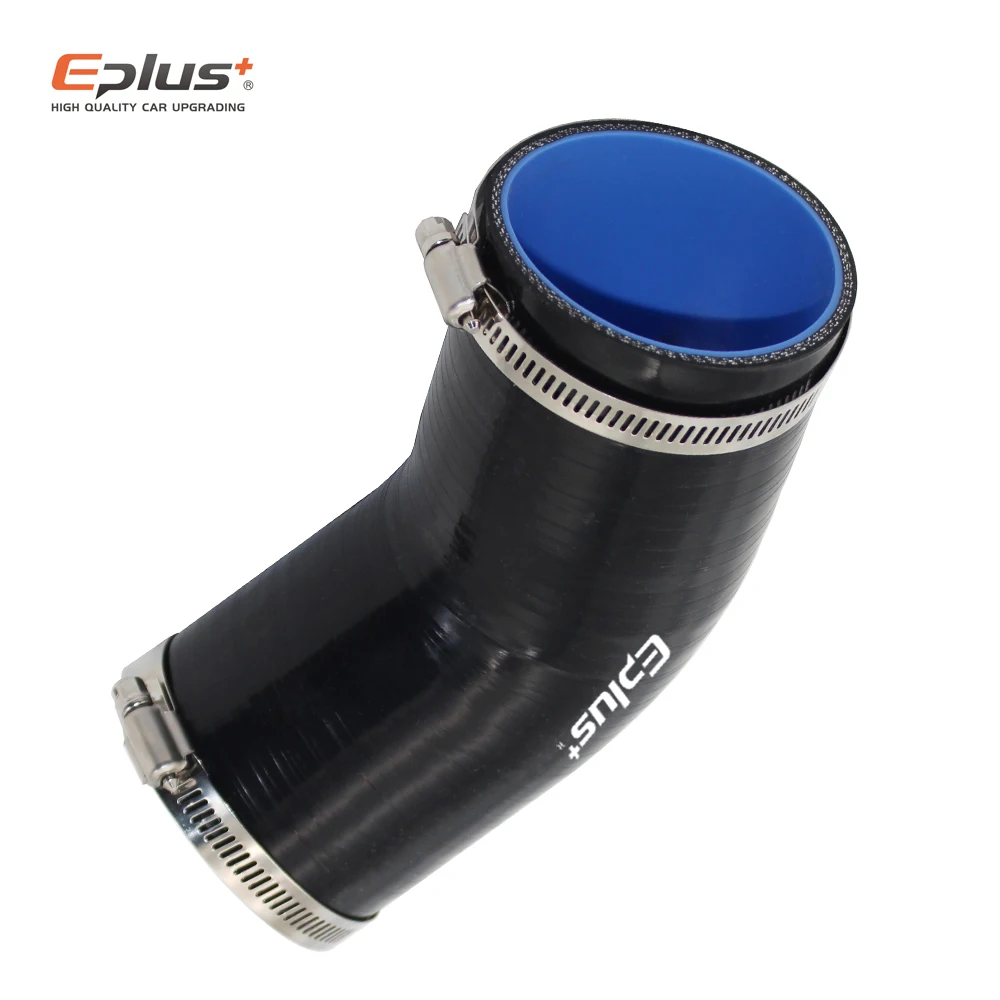 EPLUS Universal Silicone Tubing Hose 45 Degrees Connector Car Intercooler Turbo Intake Pipe Silica Gel Coupler Multi Size