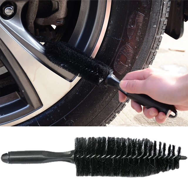 10 pièces brosse de nettoyage de moteur de voiture brosse de pneu à poils  longs (comme indiqué)