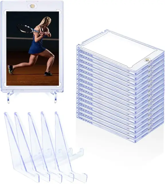 DGMI Magnetic Card Holder 15 Stück - UV-Schutz Für Sammelkarten 2.5x3.5 Zoll