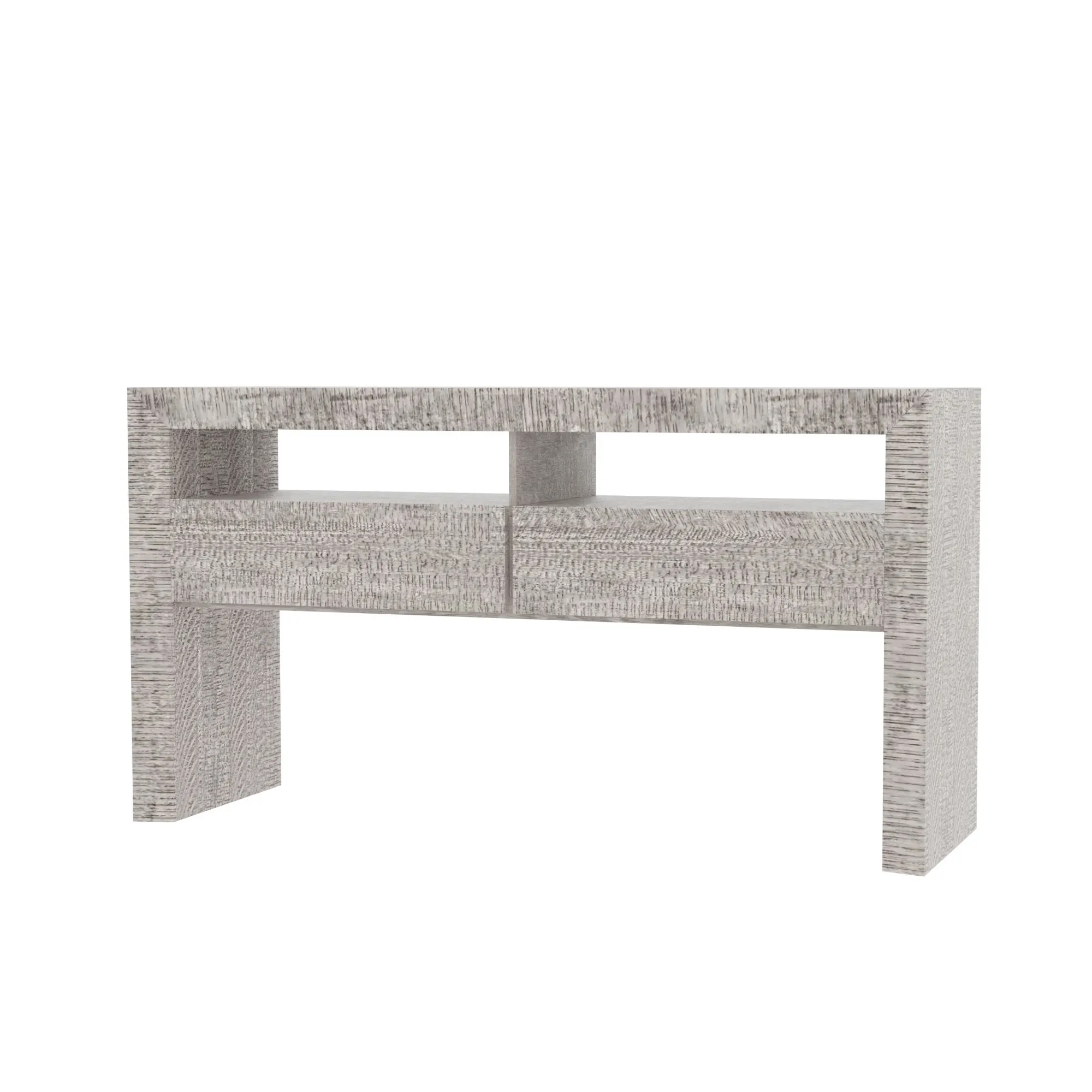 

Buffet Storage Cabinet with 2 Drawers and 2 open Storage Console , Grey