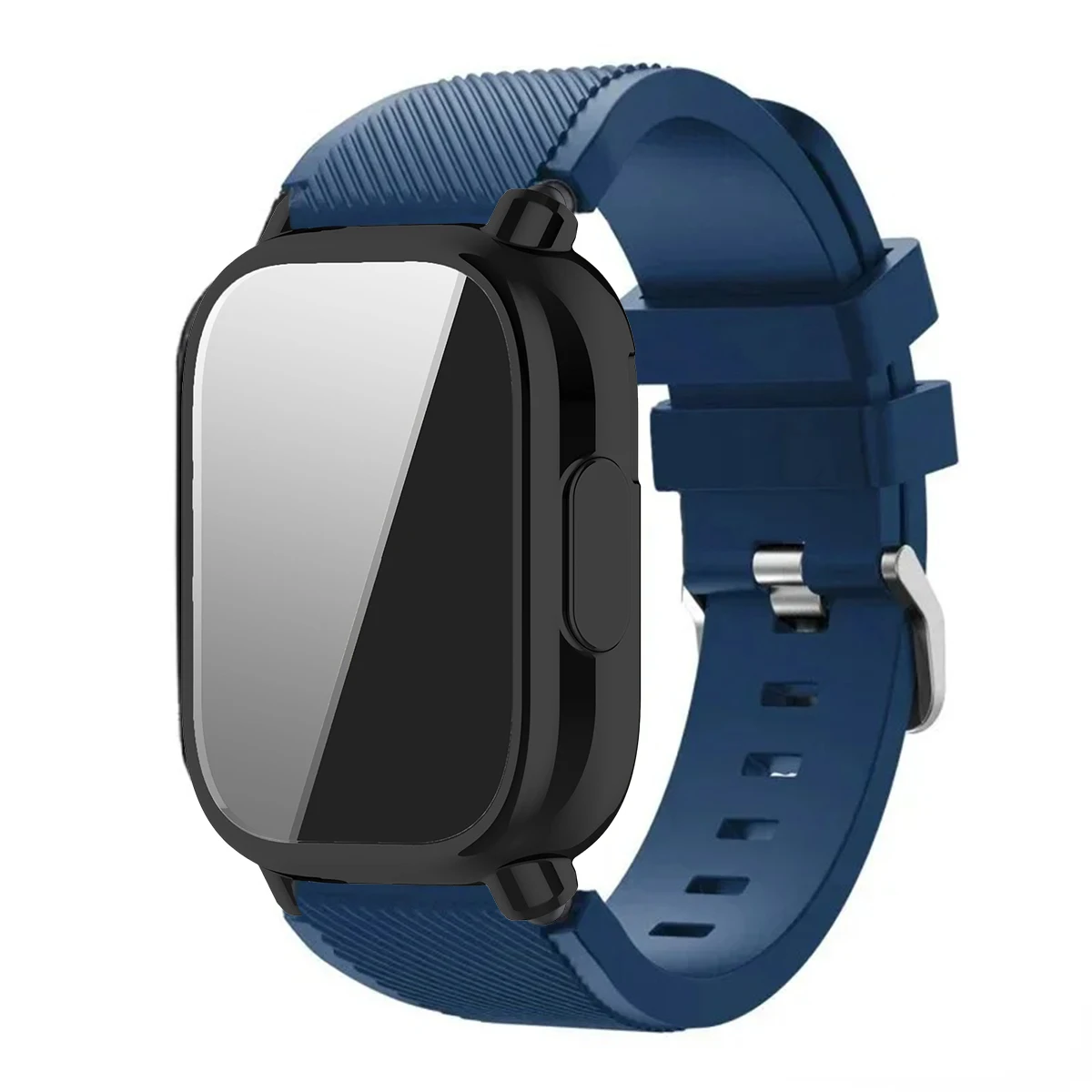 Enhanced Protective Case with Silicone Sport Strap - Full Cover Screen TPU Soft Shell and Breathable Band
