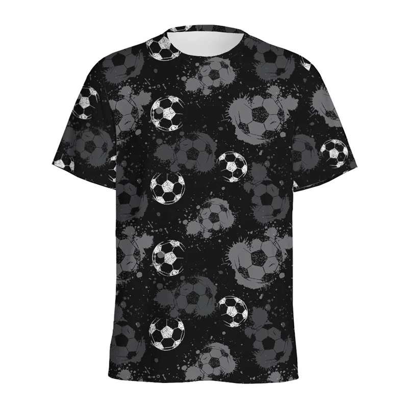 thumbnail image 1 of Camiseta con estampado de fútbol americano para hombre, camisetas con estampado 3D de fútbol, camisetas casuales de moda de verano con cuello redondo, camisetas holgadas de manga corta, ropa de calle, 1 of 4