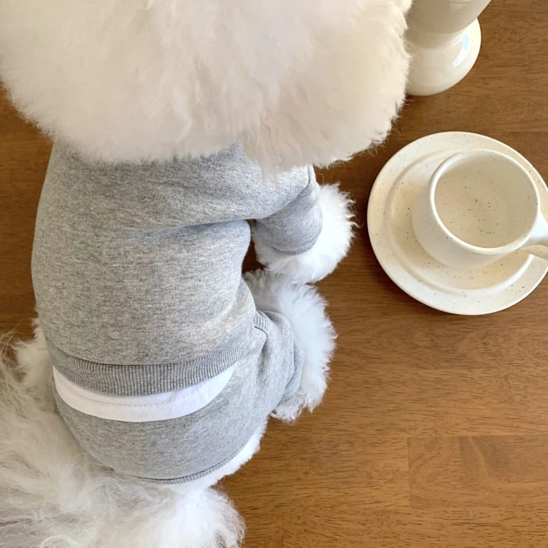 Puppy Cartoon Dog Clothes Summer Soft Four Seasons General Four Foot