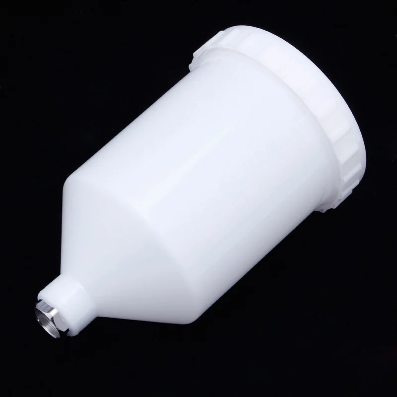 600ml Feed Paint Spray Pot Plastic Paint Cup Male Thread Connector