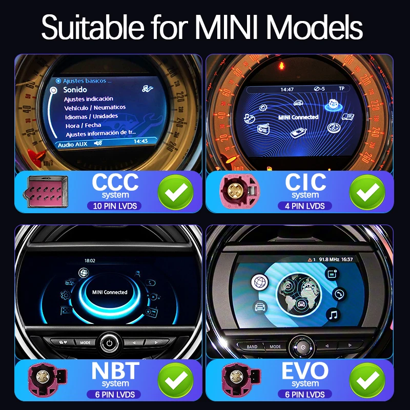 FELLOSTAR Radio estéreo de coche Android para BMW Mini Paceman Countryman R56 R60 2007-2014, CarPlay Android Auto GPS Navegación WiFi Unidad Principal Pantalla Táctil (8-Core 2 32GB FELLOSTAR Radio estéreo de coche Android para BMW Mini Paceman Countryman R56 R60 2007-2014, CarPlay Android Auto GPS Navegación WiFi Unidad Principal Pantalla Táctil (8-Core 2 32GB