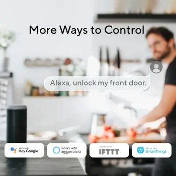 ULTRALOQ Latch 5 Built-in WiFi Smart Lock with NFC, 5-in-1 Keyless Entry Door Lock with Touch Digital Keypad, Smart Handle Lock 4