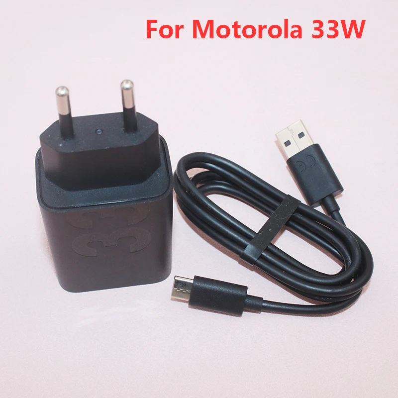 Audiosystem Carica Batterie Rapido Per Motorola Originale Da 33W Moto