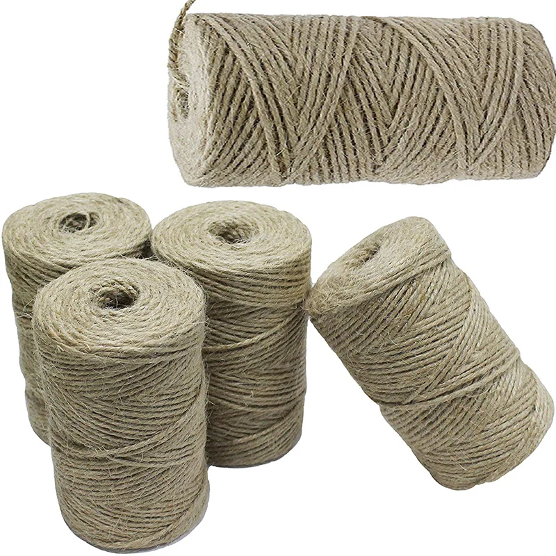 100m Jute Twine Hemp Twine String, Twine for Crafts, Jute Rope