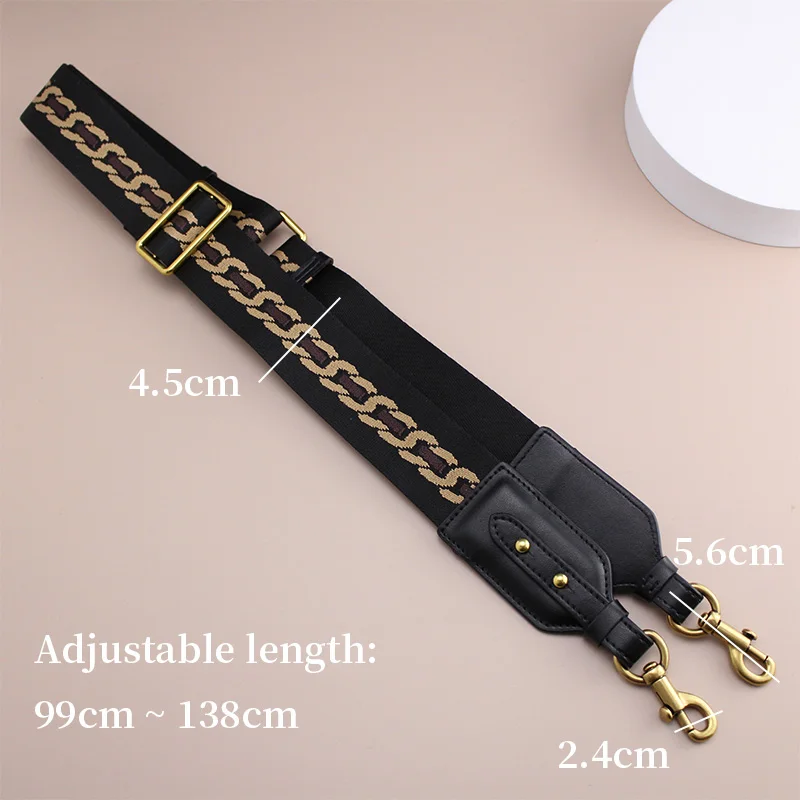 TINBERON Canvas Shoulder Bag Strap Adjustable Webbing Shoulder Strap Bag Part Accessorie Bag Strap For Crossbody Luxury Designer