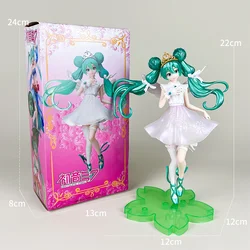 Hatsune Miku Anime Girl Desktop Decor Collectible Doll - Kawaii Vocaloid Statue and Gift (With the box)