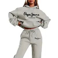 Offres spéciales quotidiennes simplicité femmes survêtement à manches longues mode femmes vêtements pantalons de survêtement pull sport en plein air décontracté 2