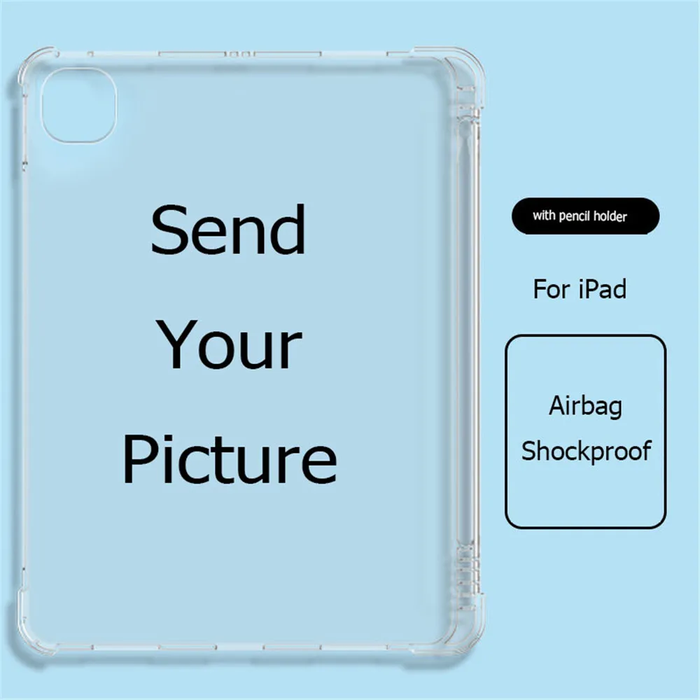 Per Ipad Case 9 Gen 10.2 Custom Photo Tablet Personalizzato Funda Cover Smerigliato Trasparente Per Ipad 10.2 10.9 Air 5Th 4Th Gen