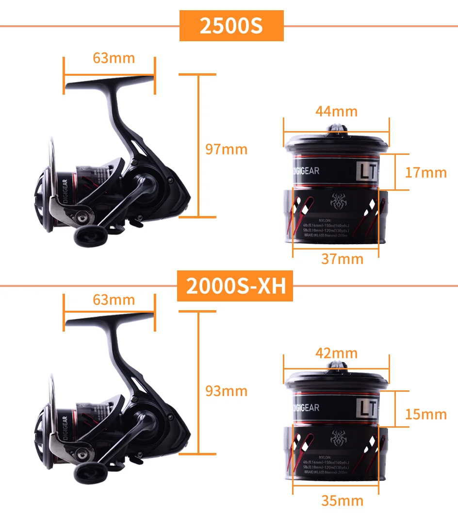 2018 DAIWA TATULA LT 2500S 2000S-XH Spinning Fishing Reel 6+1BB
