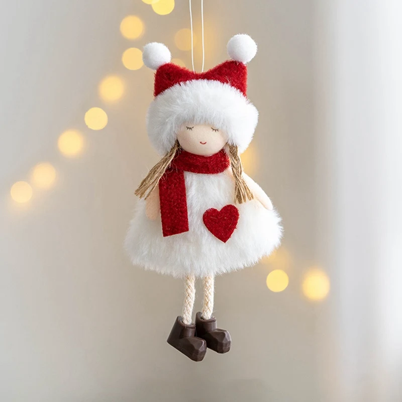 Angel Doll Christmas Ornaments Merry Christmas Decorations for Home Garland Christmas Tree Decor Navidad Xmas 2023 New Year 2024