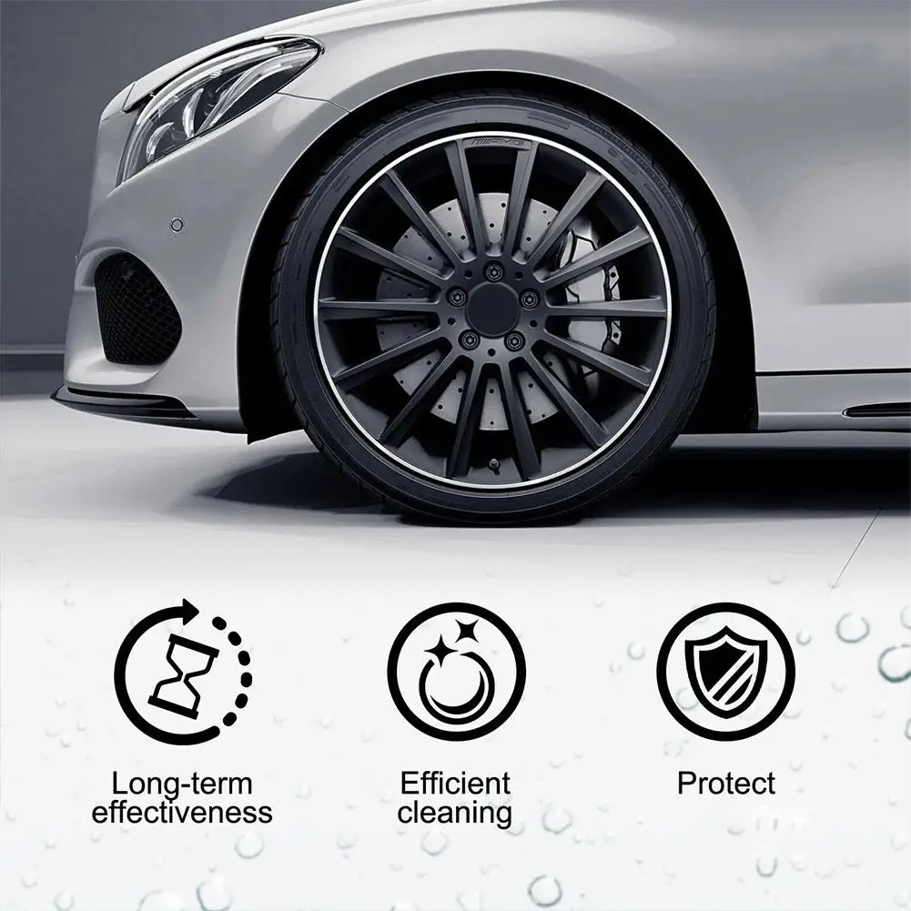 Car Tire Wax Tire Polishing Paste Car Tire Rust Cleaning Decontamination Paste Brightener Plating Cream Coating Wax Auto Rubber Parts Shiny Paste