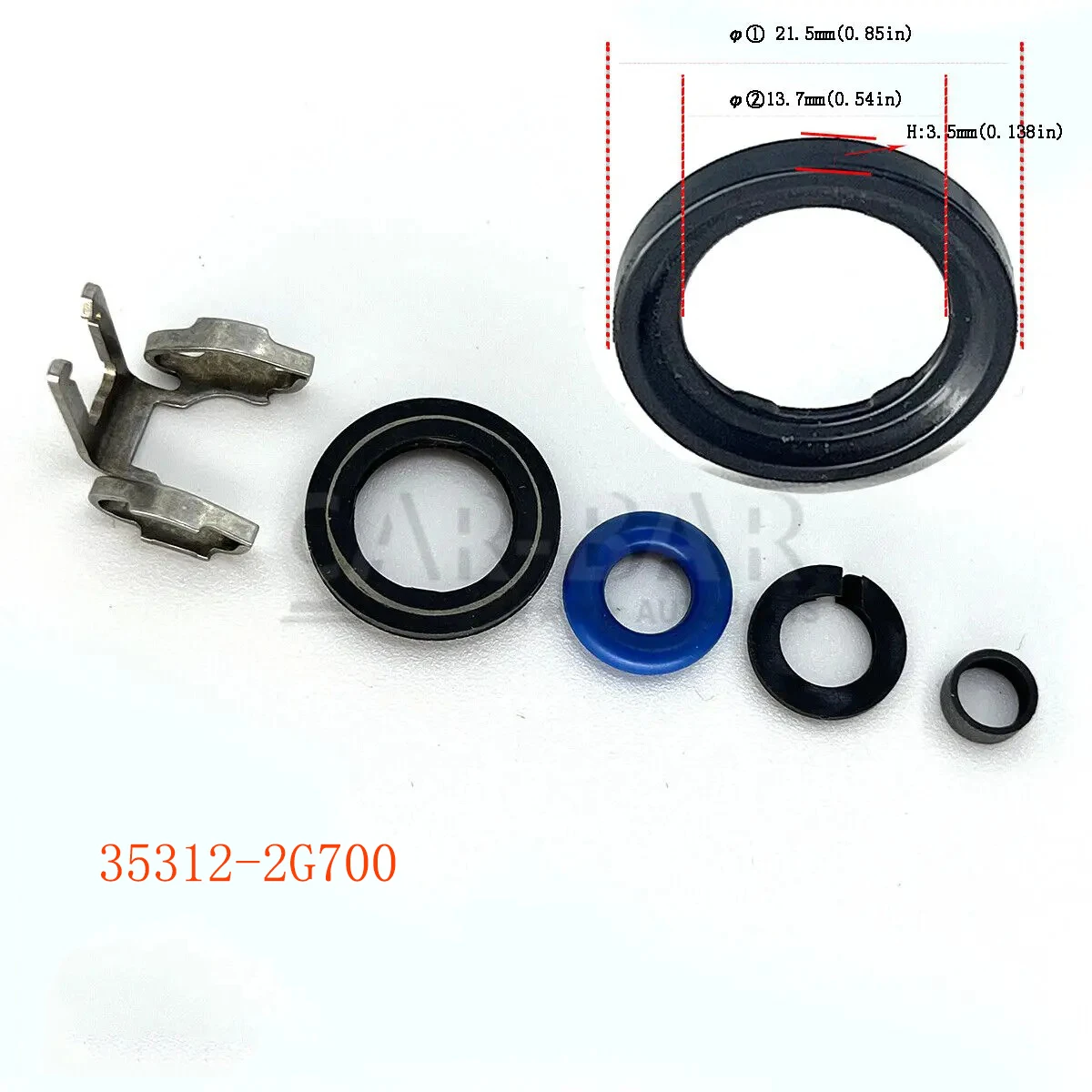 

Комплект уплотнений для ремонта топливного инжектора 353132G700 Hyundai SantaTucson Kia Optima Sportage л