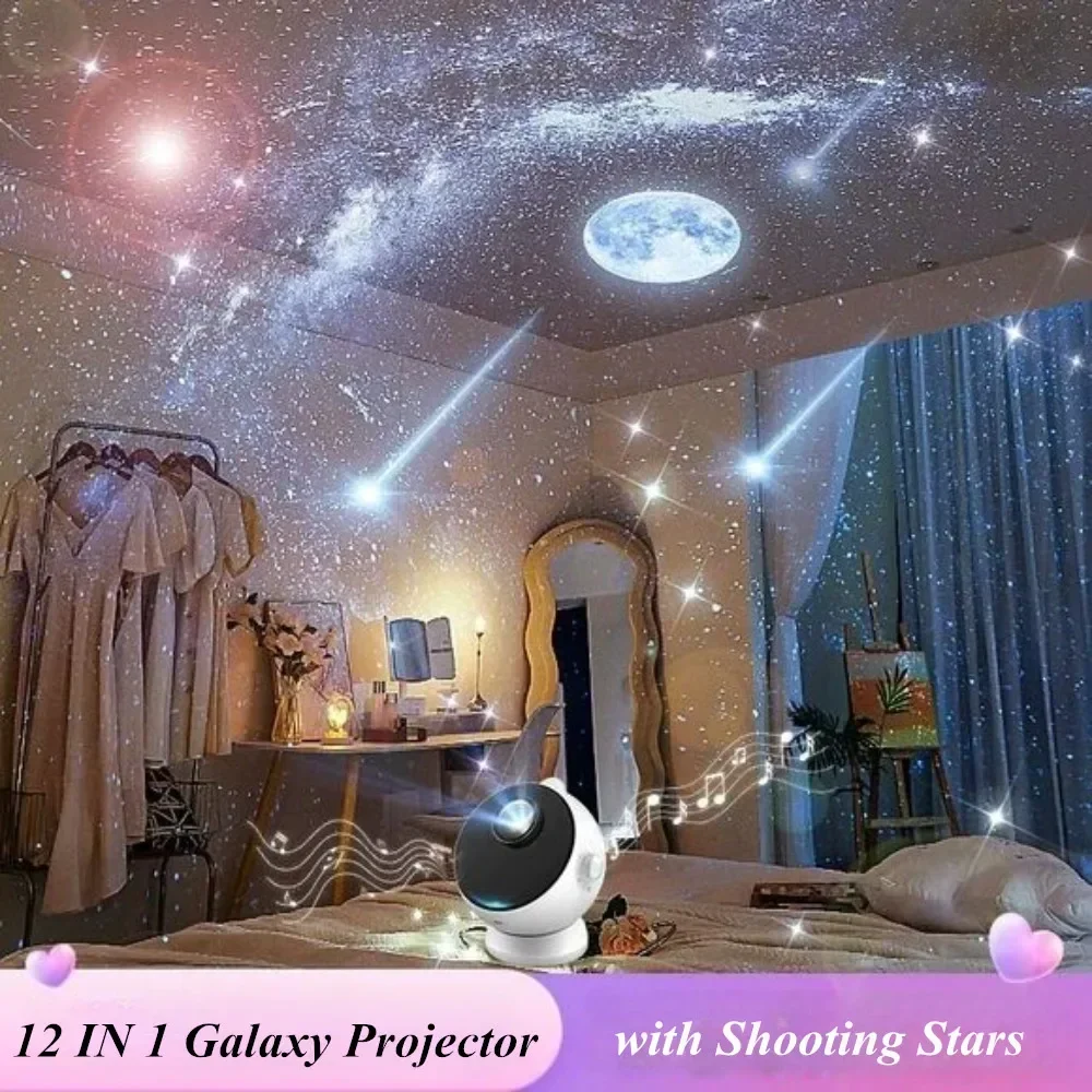 Galaxia Proyector Portatil LED Luz Luces De Noche Colores Con Altavoz  Bluetooth