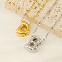 26 Initial Letter 18k Stainless Steel Balloon Bubble Necklace for Women Personalized Jewelry Gift Wholesales - Image 4
