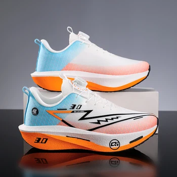 2026 Running Shoes Carbon Board Marathon Men Sports Breathable Lightweight Women's Comfy Athletic Antiskid Sneakers Casual New 1