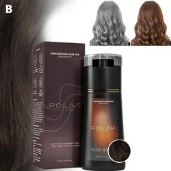 Revitalizing 3 - in - 1 Hair Color Shampoo for Lasting Gray Coverage - 200ml