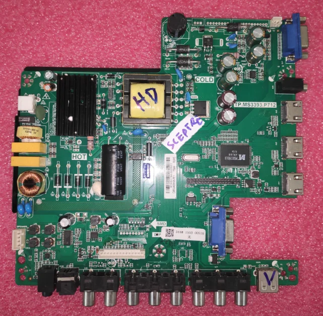 

Free shipping!! TP.MS3393.PB712 Three in one TV motherboard 1920X1080 for sceptre tv cmi V400HJ6-PE1