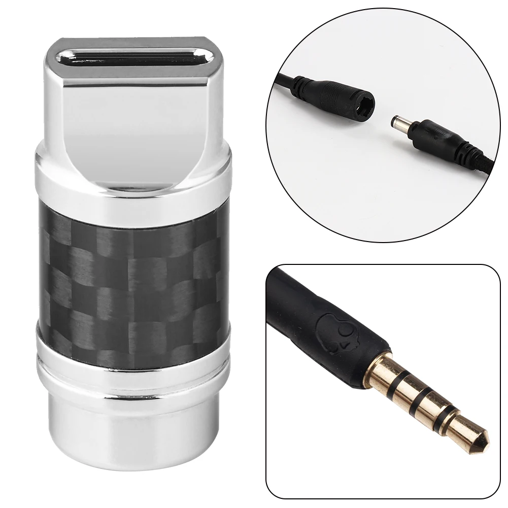 탄소 섬유 C 타입 USB C 8 핀 커넥터, 수 플러그, 순수 구리 이어폰 어댑터, 쉘 이어폰 플러그 커버, DIY 오디오 케이블용