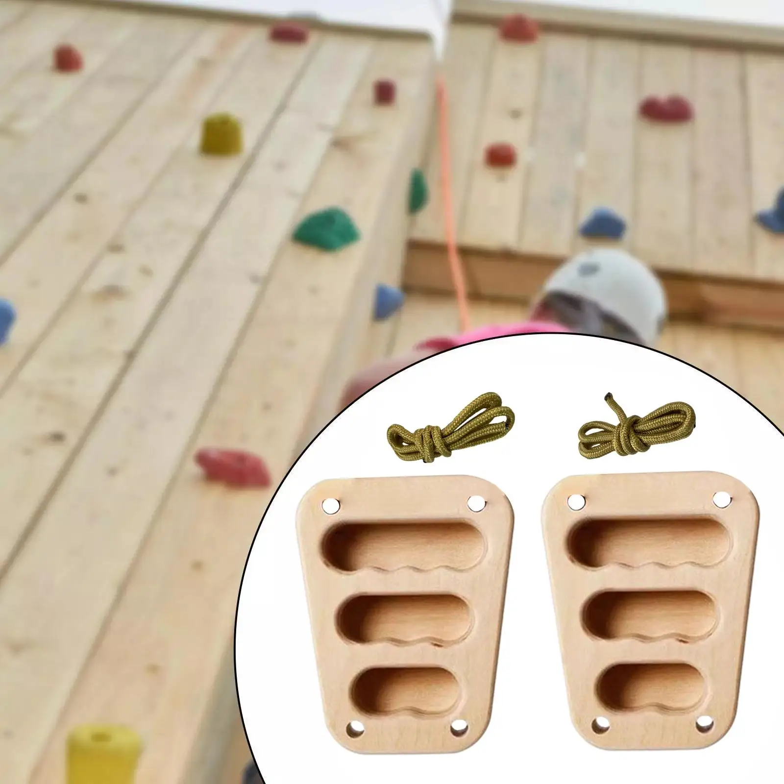 Climbing Hangboard Finger Strengthener Building Core Strength with Hanging Ropes