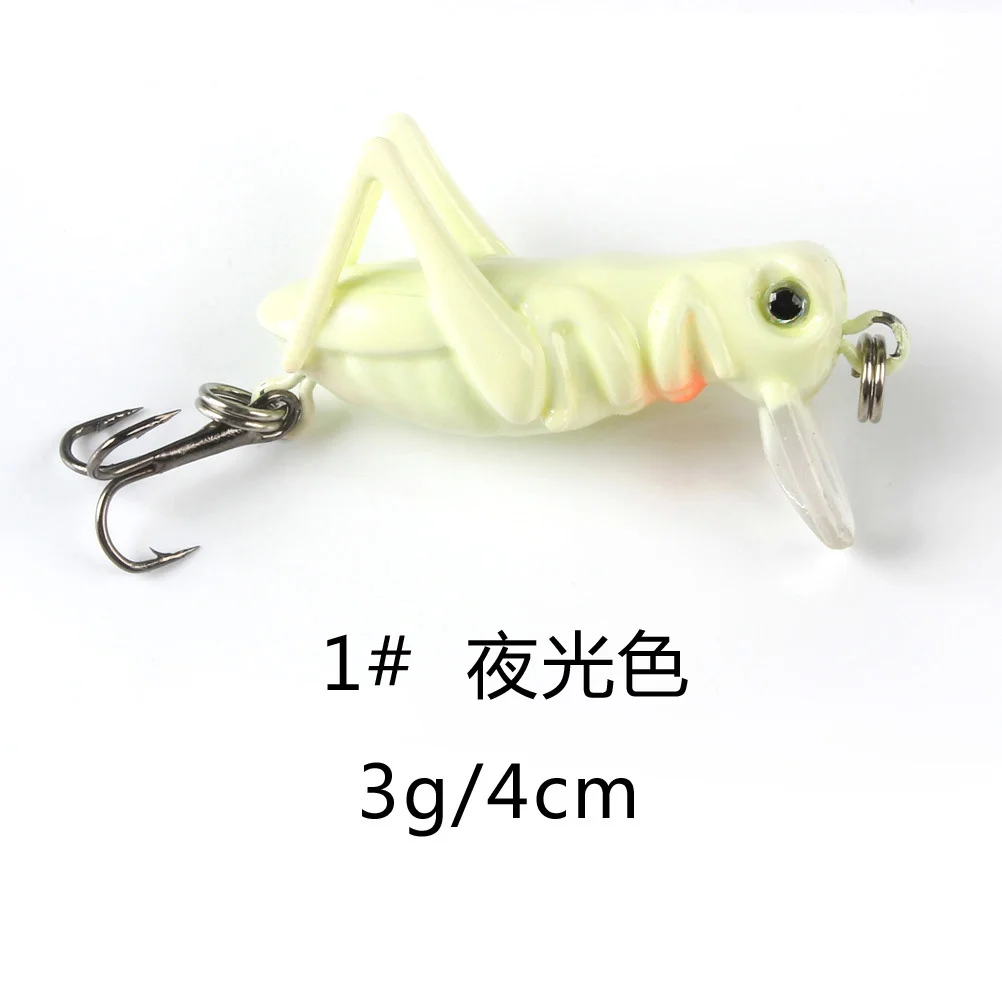 

5 Pcs The Green Artificial Fishing Lures Baits Grasshopper for Floating Freshwater Greenoodle