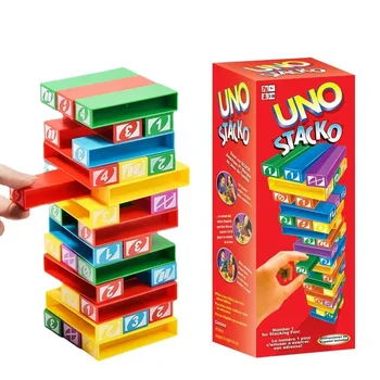 Stacko UNO ورق مقوى لعبة الأسرة الترفيه