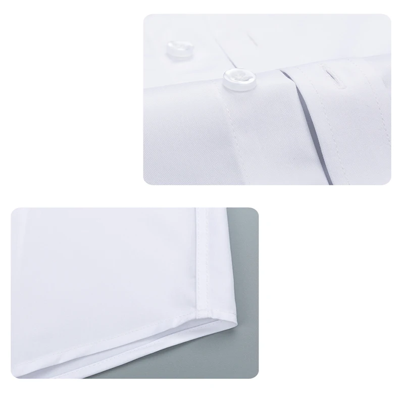 Men's bamboo fiber short-sleeved classic micro-elastic business slim casual anti-wrinkle comfortable breathable formal shirt