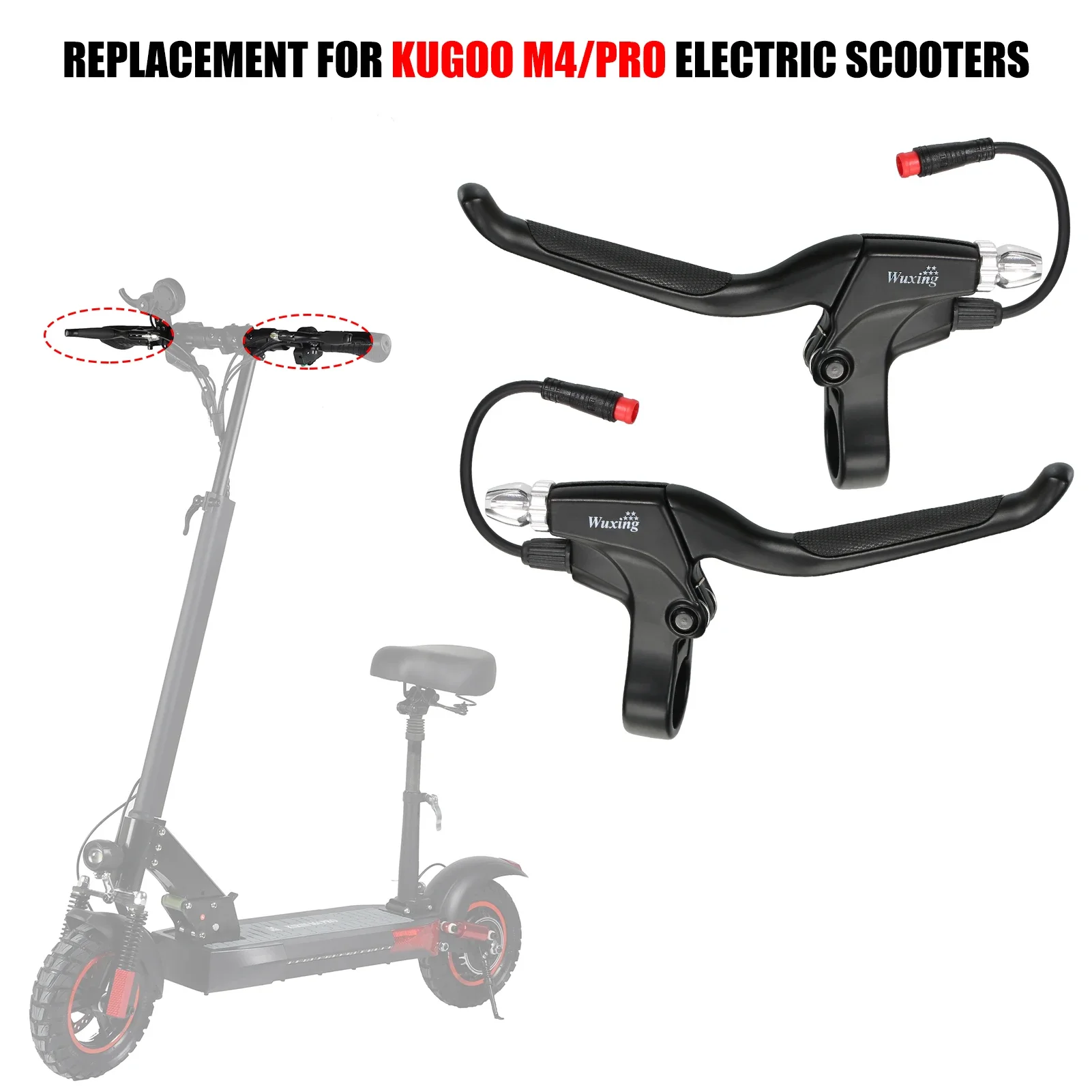 Electric Scooter Brake Lever for Kugoo M4 Pro Kick Scooter Bike Aluminum Alloy Handle Replacement Handle Clutch Levers