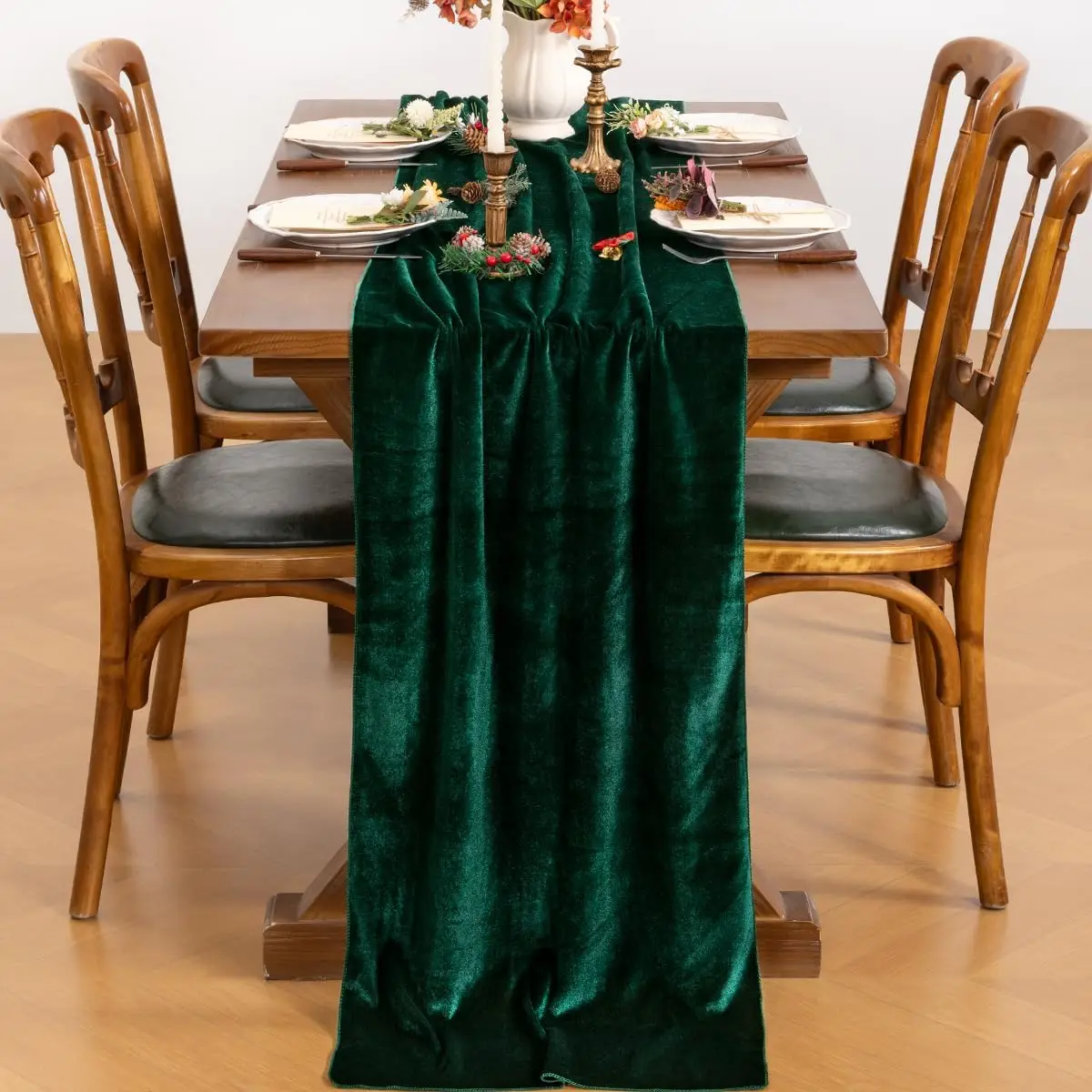 Velvet Table Runner - Luxury Wedding and Banquet Table Decor Luxurious Velvet Table Runner, Wedding Reception Baby shower Decora, Soft Table Linen Overlay, WeddingTable Runner Room Decor 3