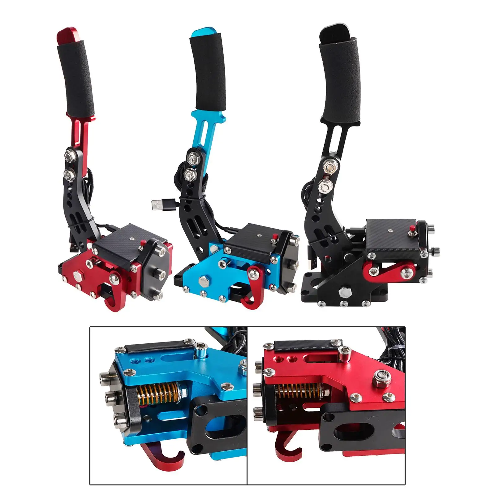

2 in 1 USB Handbrake for Racing Games Brake Analog Performance Handbrake