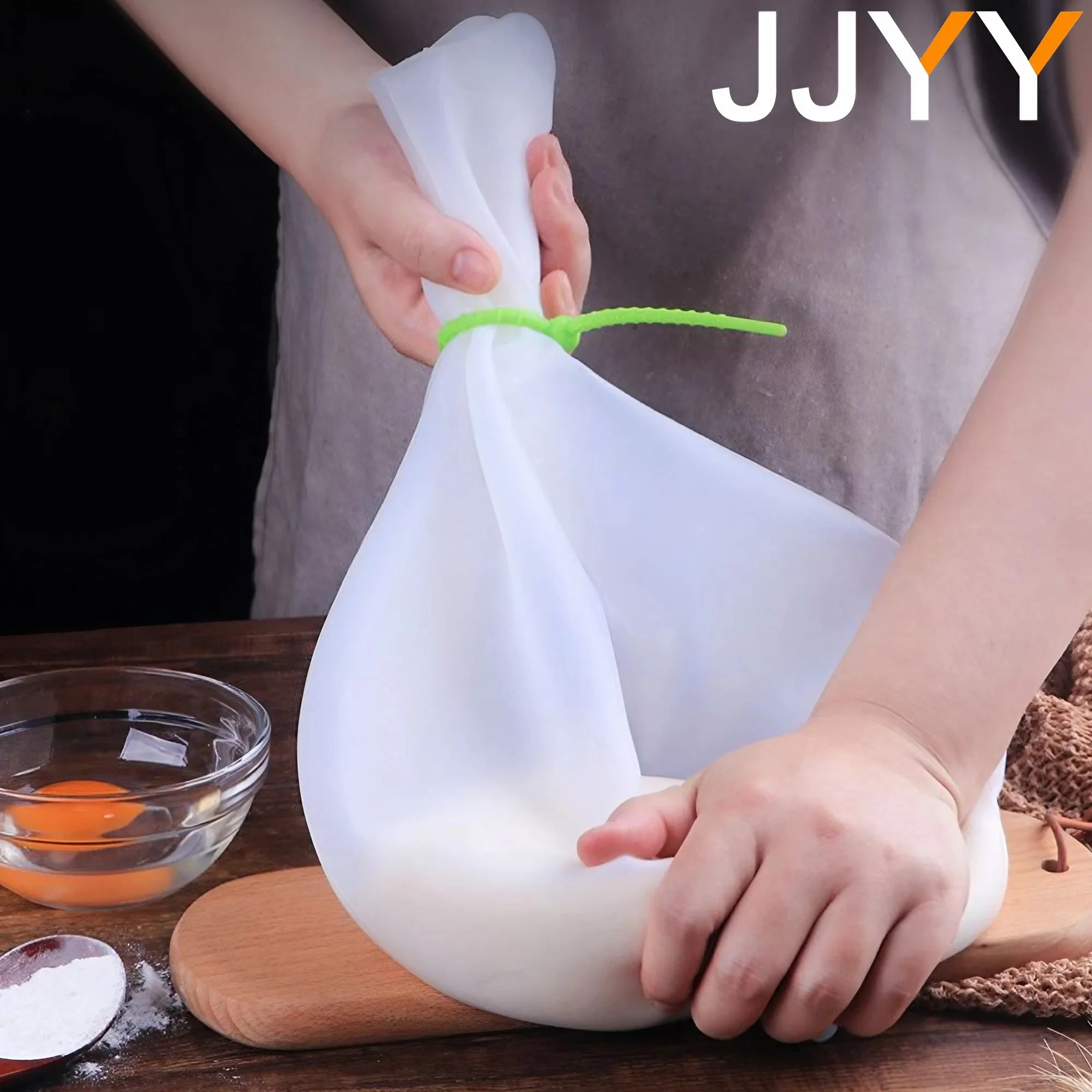 JJYY Silicone Kneading Dough Bag Flour Mixer Bag Baking Bags Versatile Dough Mixer for Bread Pastry Pizza Kitchen Tools dough kneading bag