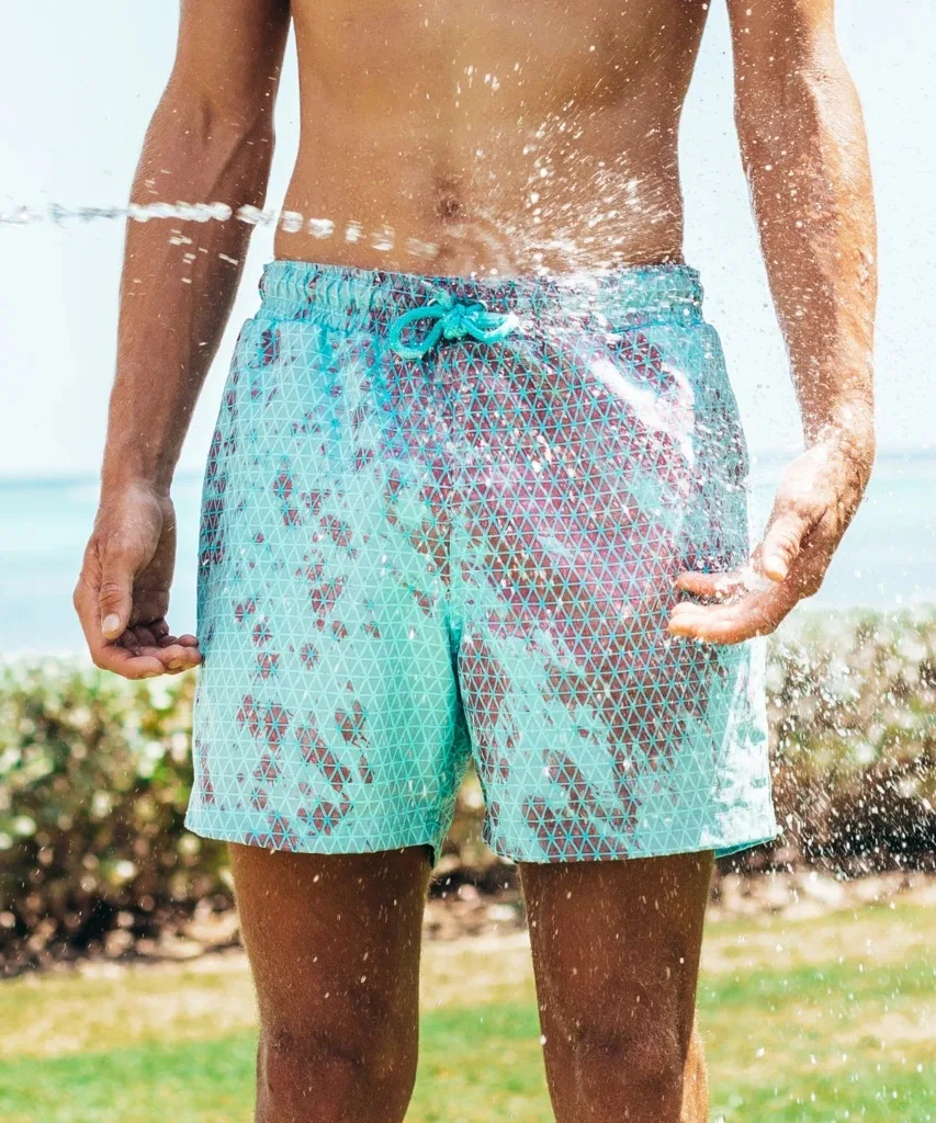 

PROWOW men's new water color-changing shorts, beach shorts, swimming trunks, temperature-sensitive color-changing sports pants