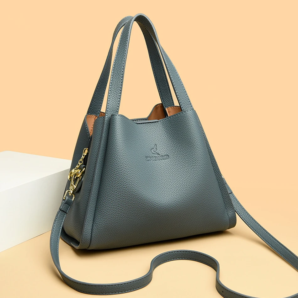 

2023 Trend New Shoulder Crossbody Bags for Women High Quality Soft Leather Handbags Designer Brand Casual Tote Messenger Bag Sac