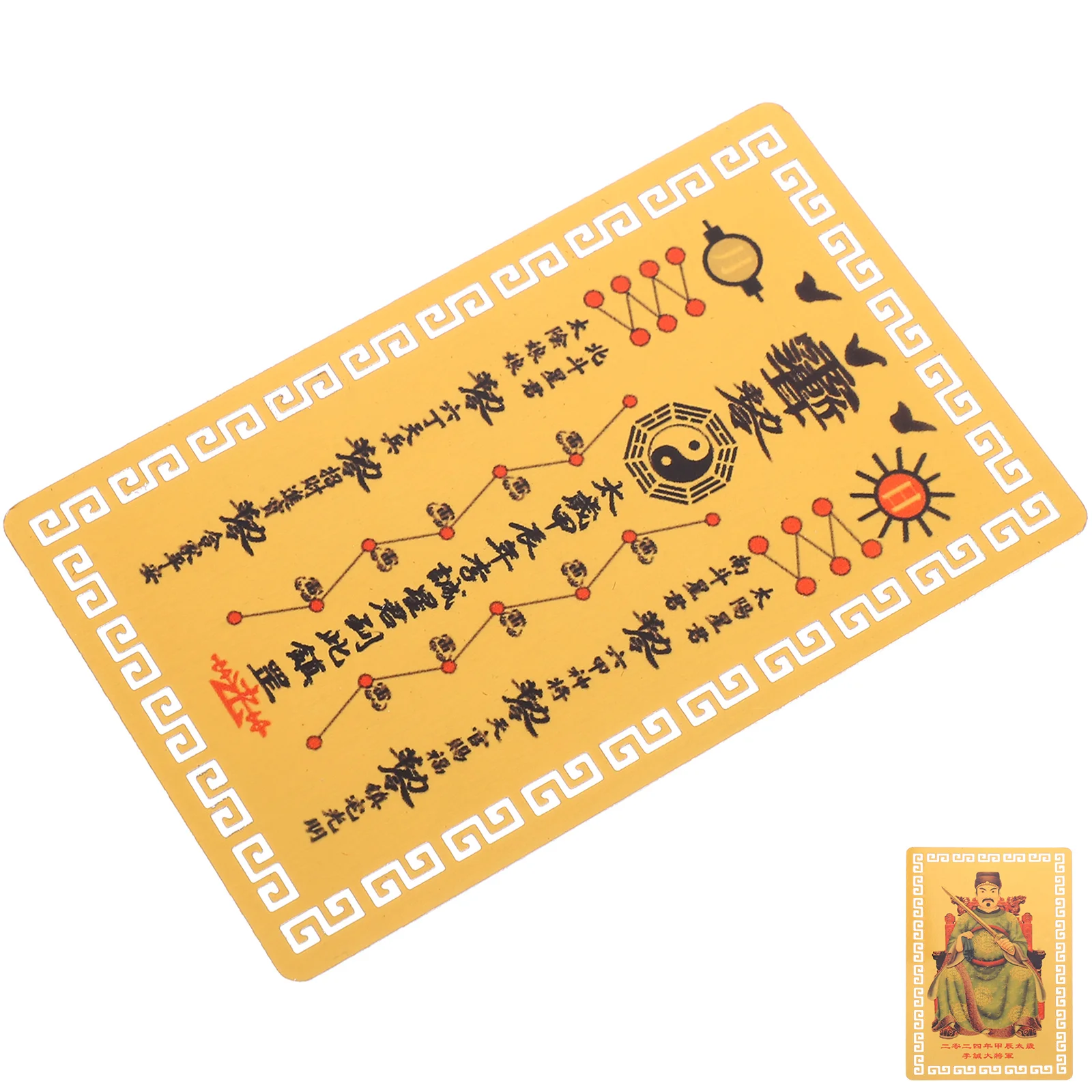 

Tai Sui Card Plaque Amulet Luck Protection Card Amulet Card For Lunar Year Jiachen Dragon Year General Li Cheng Taisui Card