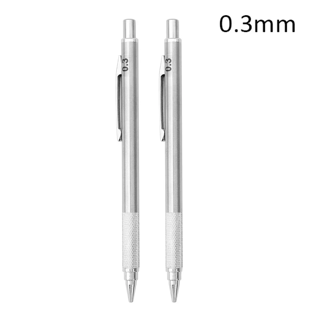 Metal Pencil 0.5/0.7/0.9/1.3/2.0mm Automatic Pencil Mechanical Motion Pencil School Supplies 6