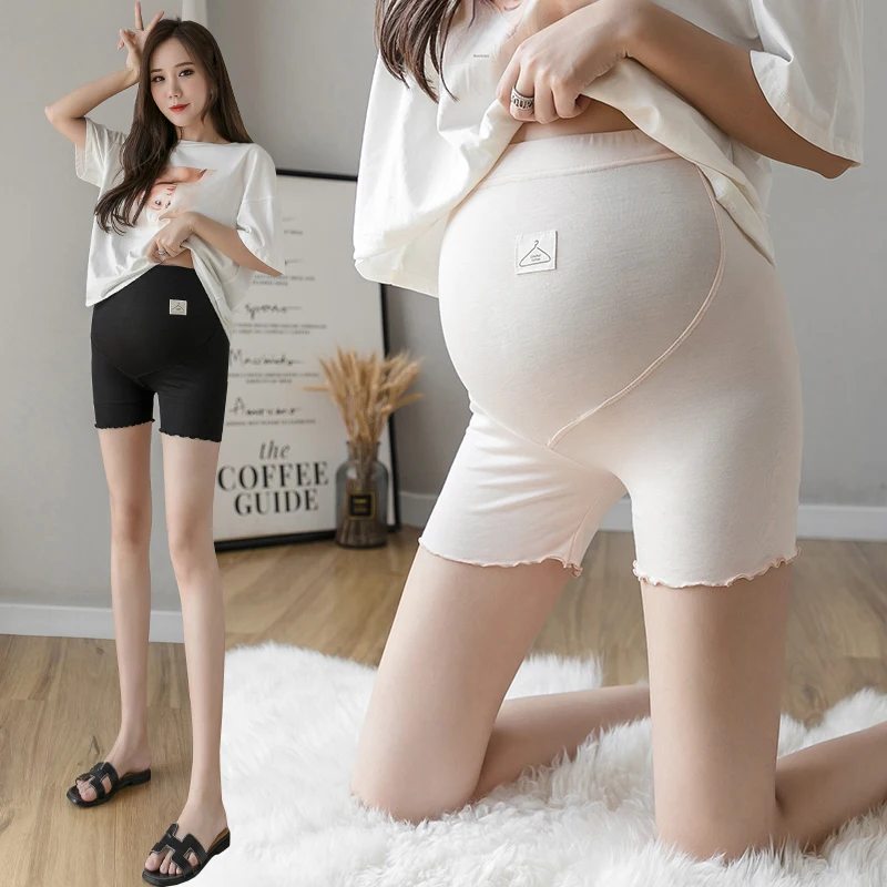 Maternity Summer Shorts High Waist Safety Elastic Safety Short Pants Shorts Ladies Pants Underwear Women Thin Sliming Fit