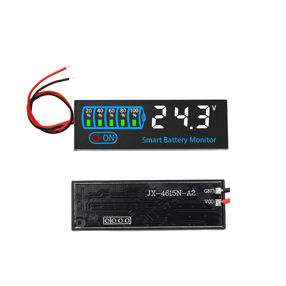 3S-12S 18650 리튬 이온 리튬 7-55V 납산 배터리 전원 표시기 모듈 테스터 LCD 디스플레이 계측기 모듈